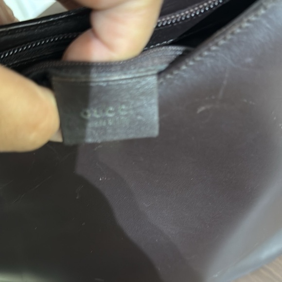 Vintage Gucci Bamboo Shoulder Bag Nylon Interior - Picture 10 of 12